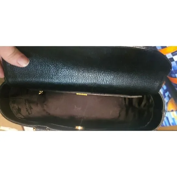 MCM - Classic Black Logo Saffiano Leather Bucket Bag - Picture 11 of 11